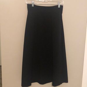 Black halo midi skirt